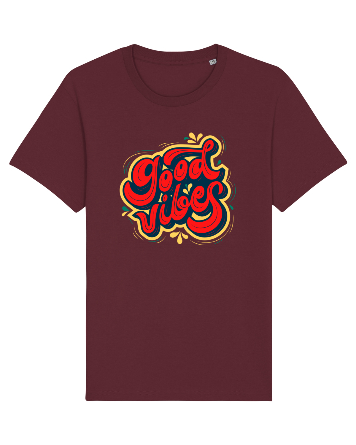 Tricou mânecă scurtă Unisex Rocker Burgundy