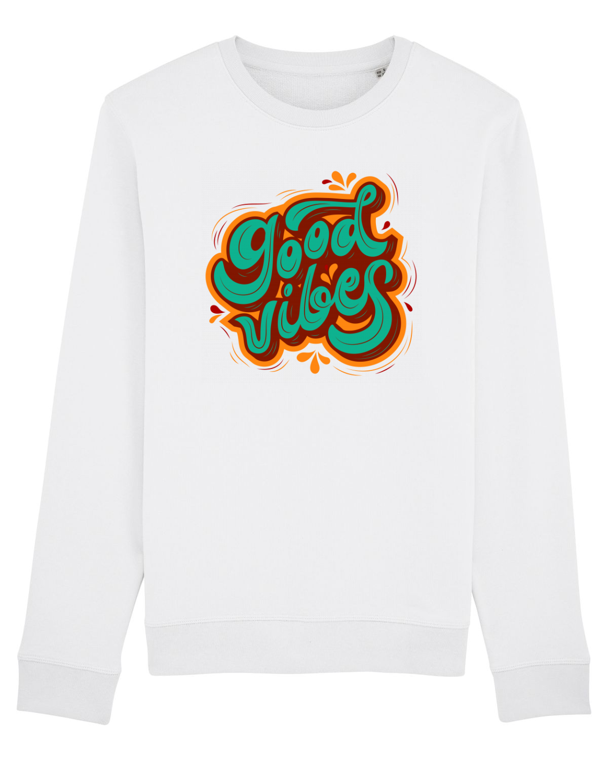 Bluză mânecă lungă Unisex Rise White