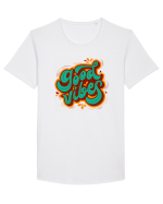 Good Vibes Tricou mânecă scurtă guler larg Bărbat Skater