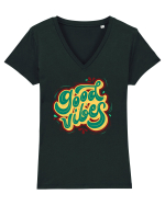 Good Vibes Tricou mânecă scurtă guler V Damă Evoker