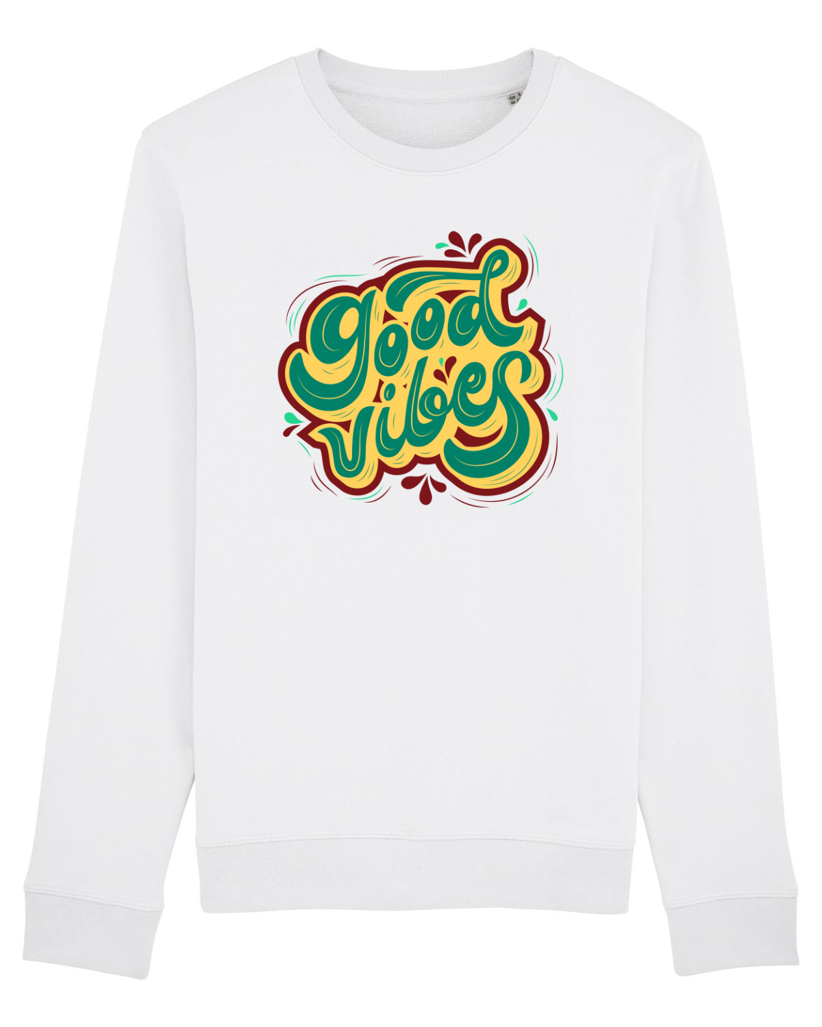 Bluză mânecă lungă Unisex Rise White