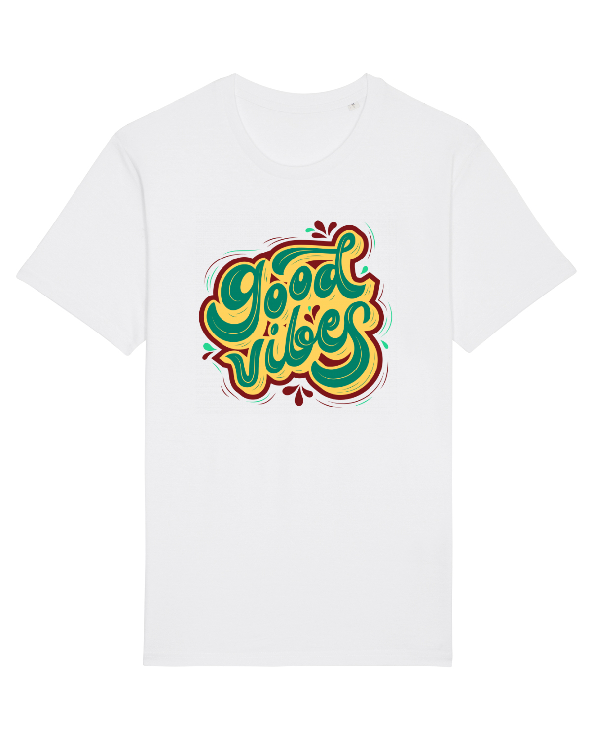 Tricou mânecă scurtă Unisex Rocker White