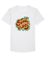 Good Vibes Tricou mânecă scurtă guler larg Bărbat Skater