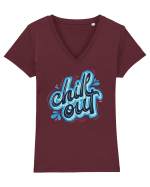 Chill Out Tricou mânecă scurtă guler V Damă Evoker