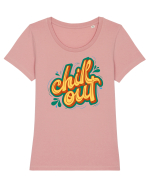 Chill Out Tricou mânecă scurtă guler larg fitted Damă Expresser