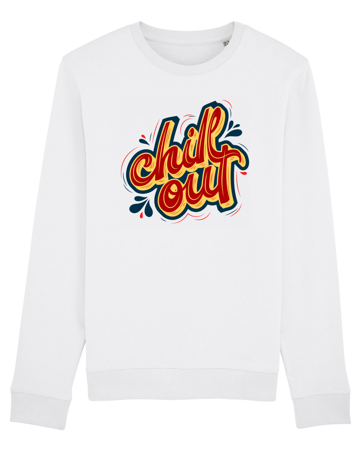 Bluză mânecă lungă Unisex Rise White