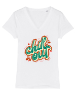Chill Out Tricou mânecă scurtă guler V Damă Evoker