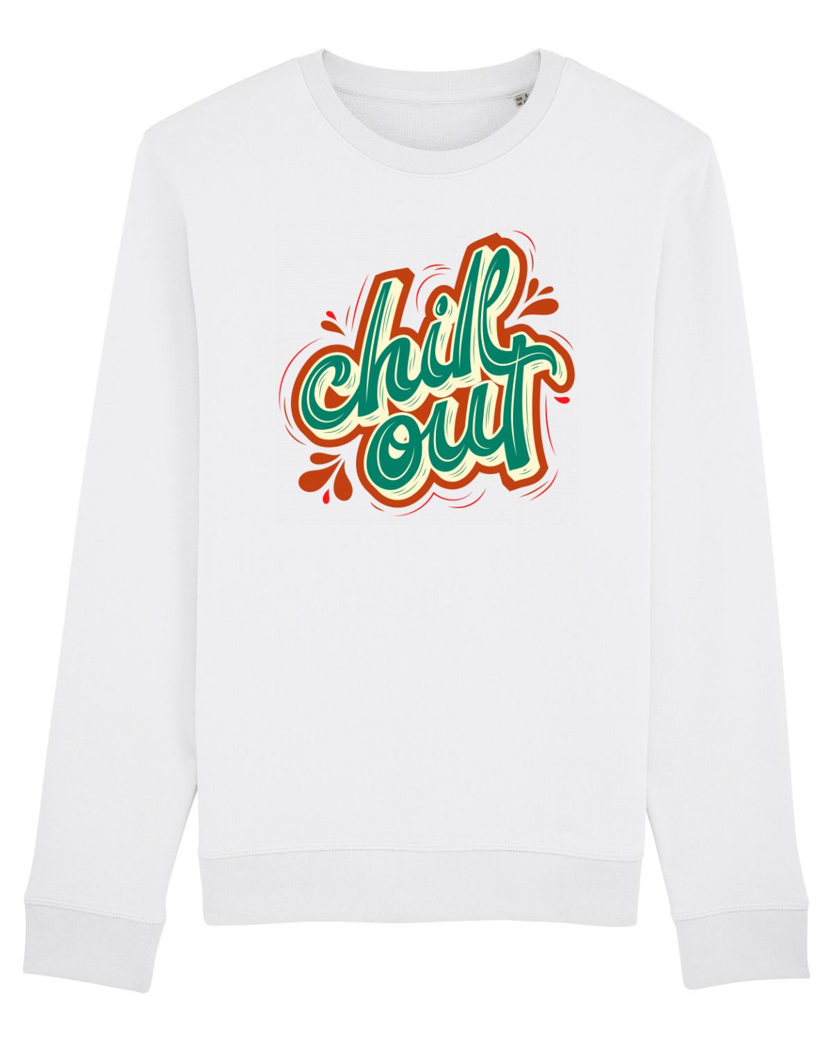 Bluză mânecă lungă Unisex Rise White