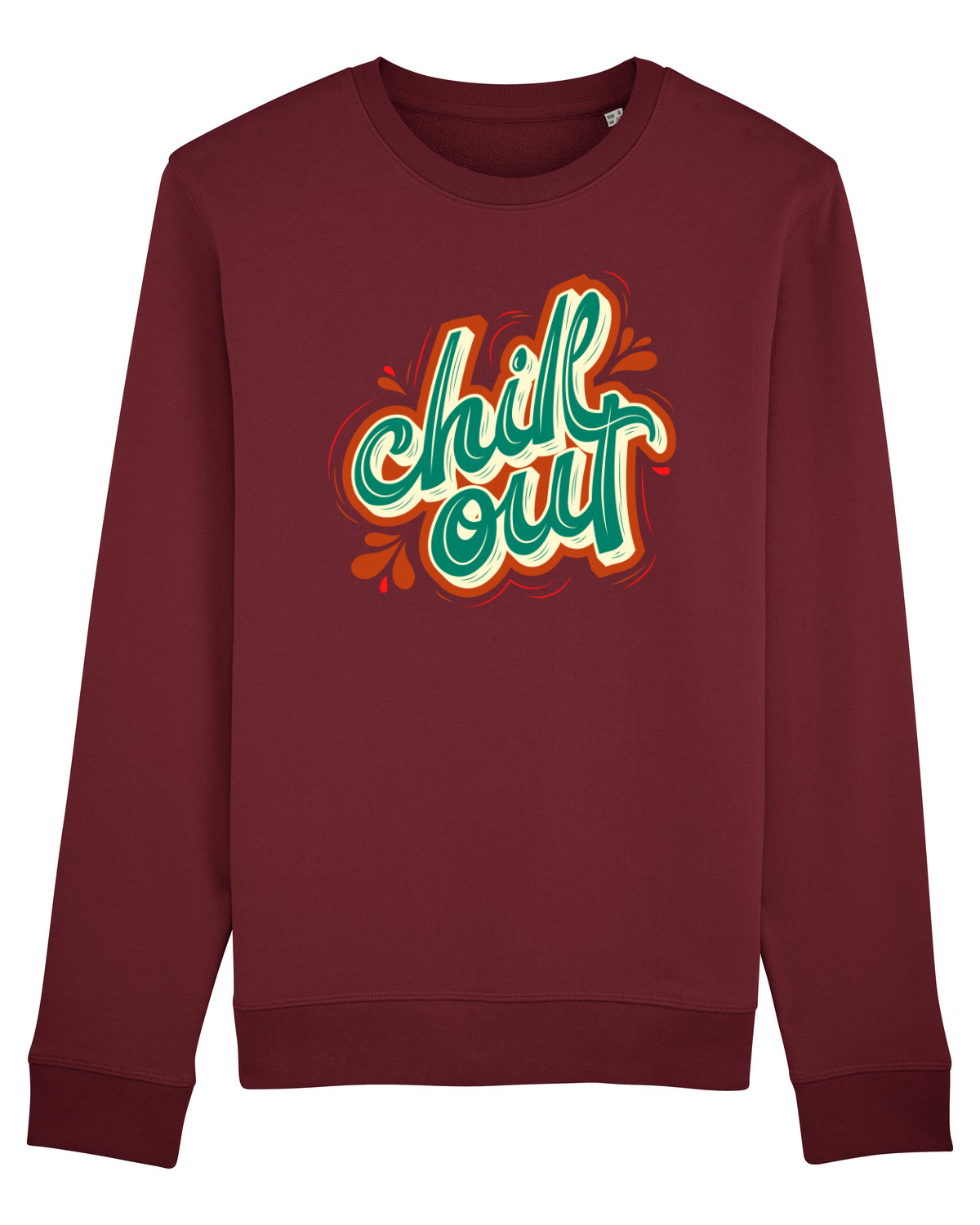 Bluză mânecă lungă Unisex Rise Burgundy