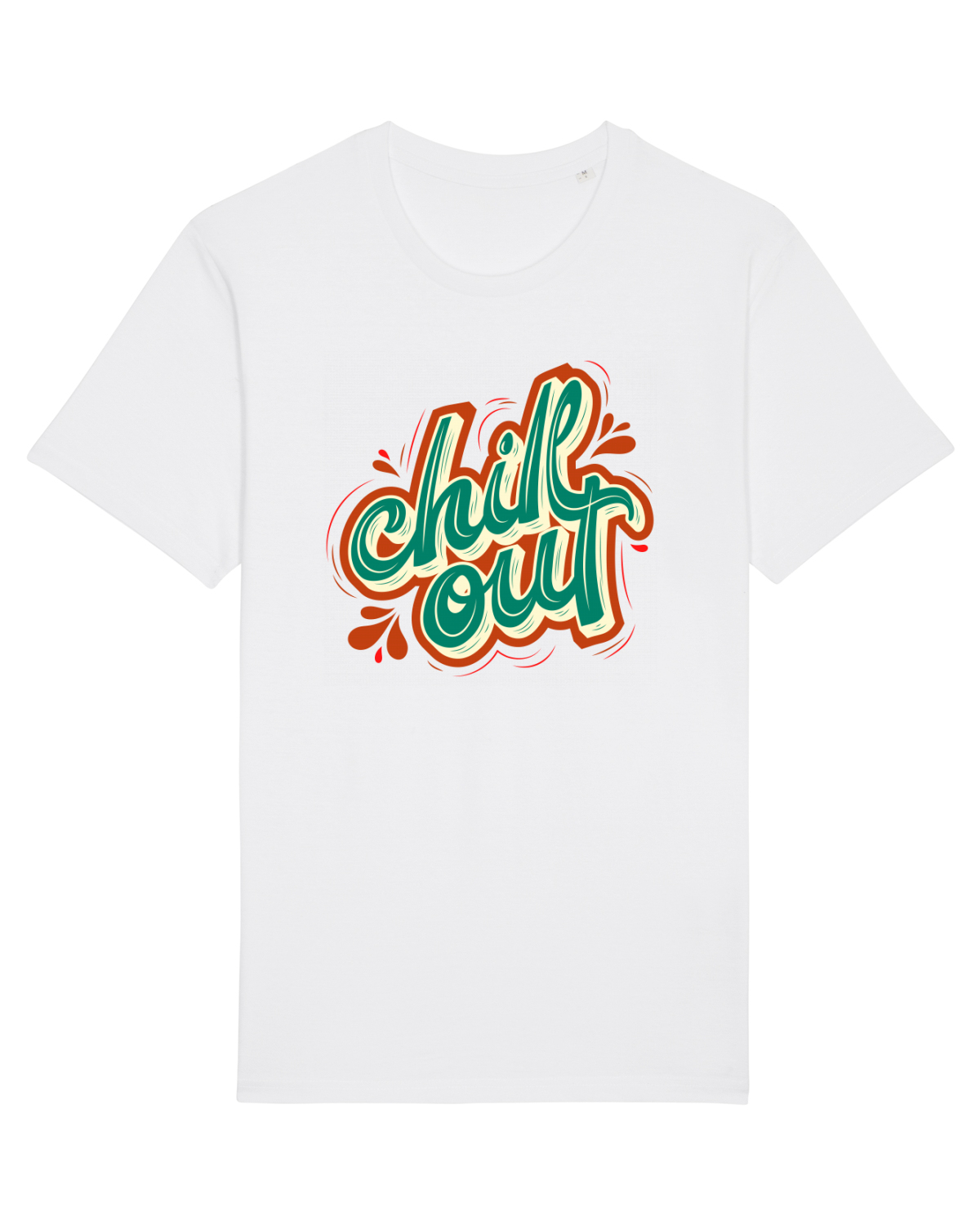 Tricou mânecă scurtă Unisex Rocker White