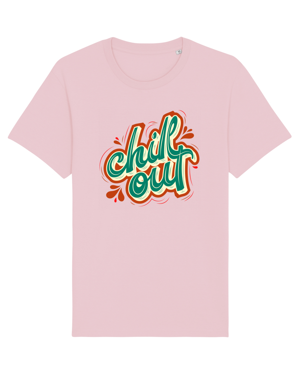Tricou mânecă scurtă Unisex Rocker Cotton Pink