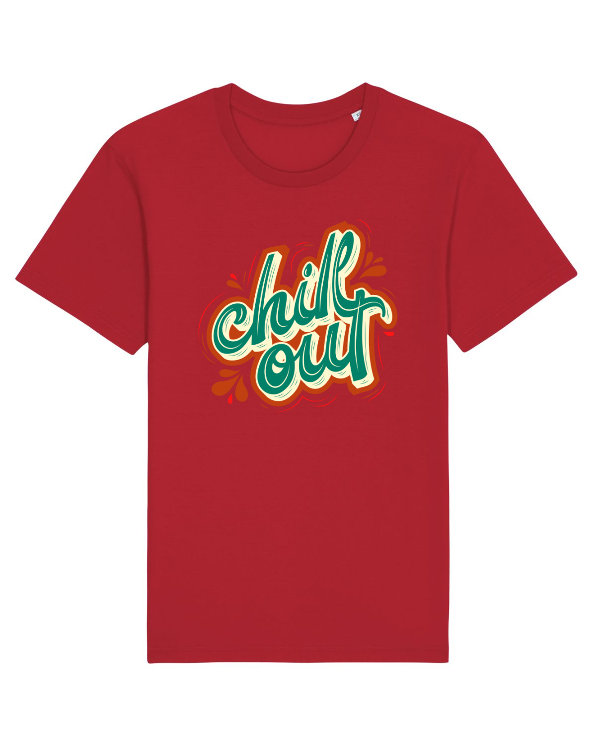 Tricou mânecă scurtă Unisex Rocker Red