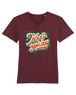 Keep Going Tricou mânecă scurtă guler V Bărbat Presenter
