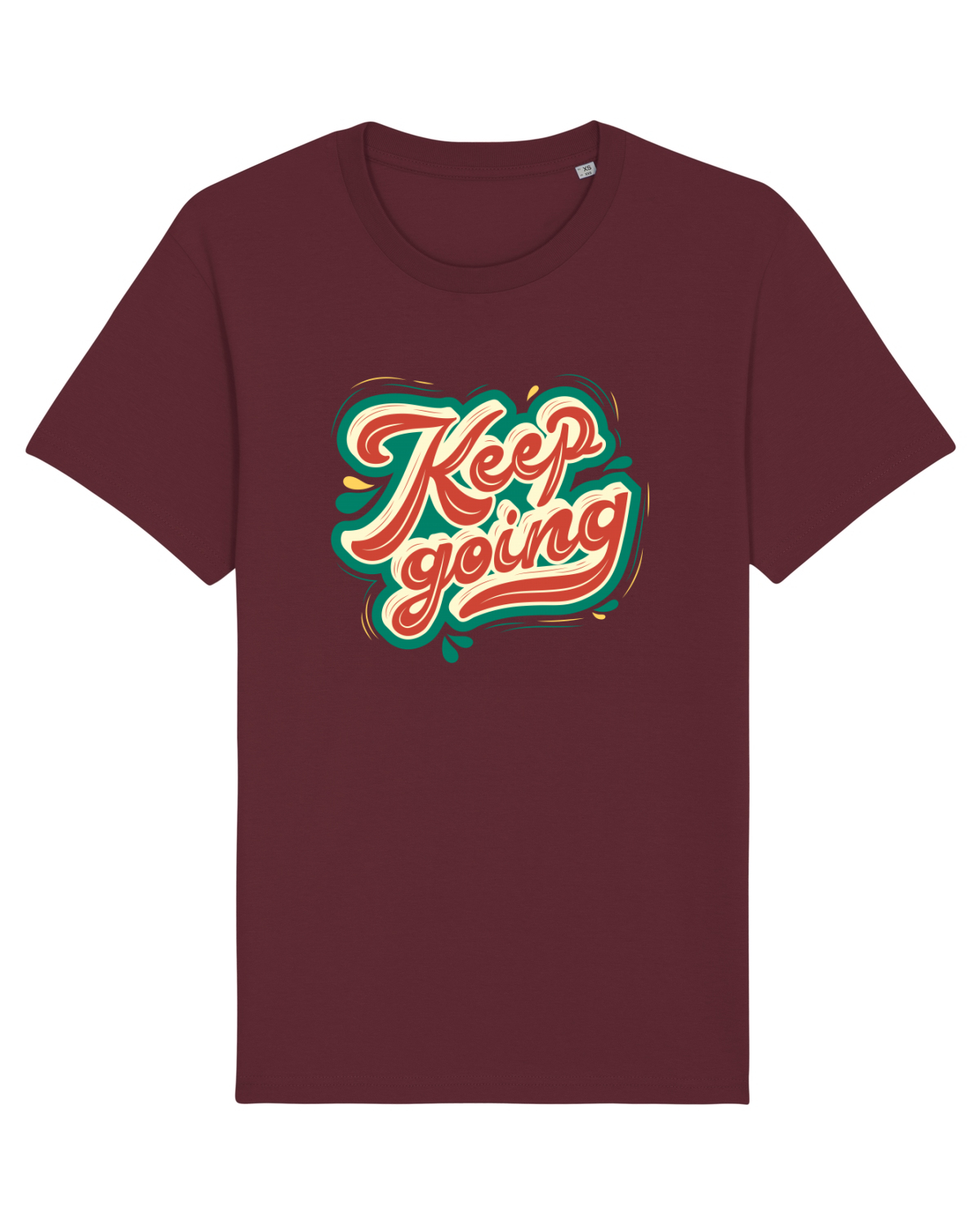 Tricou mânecă scurtă Unisex Rocker Burgundy