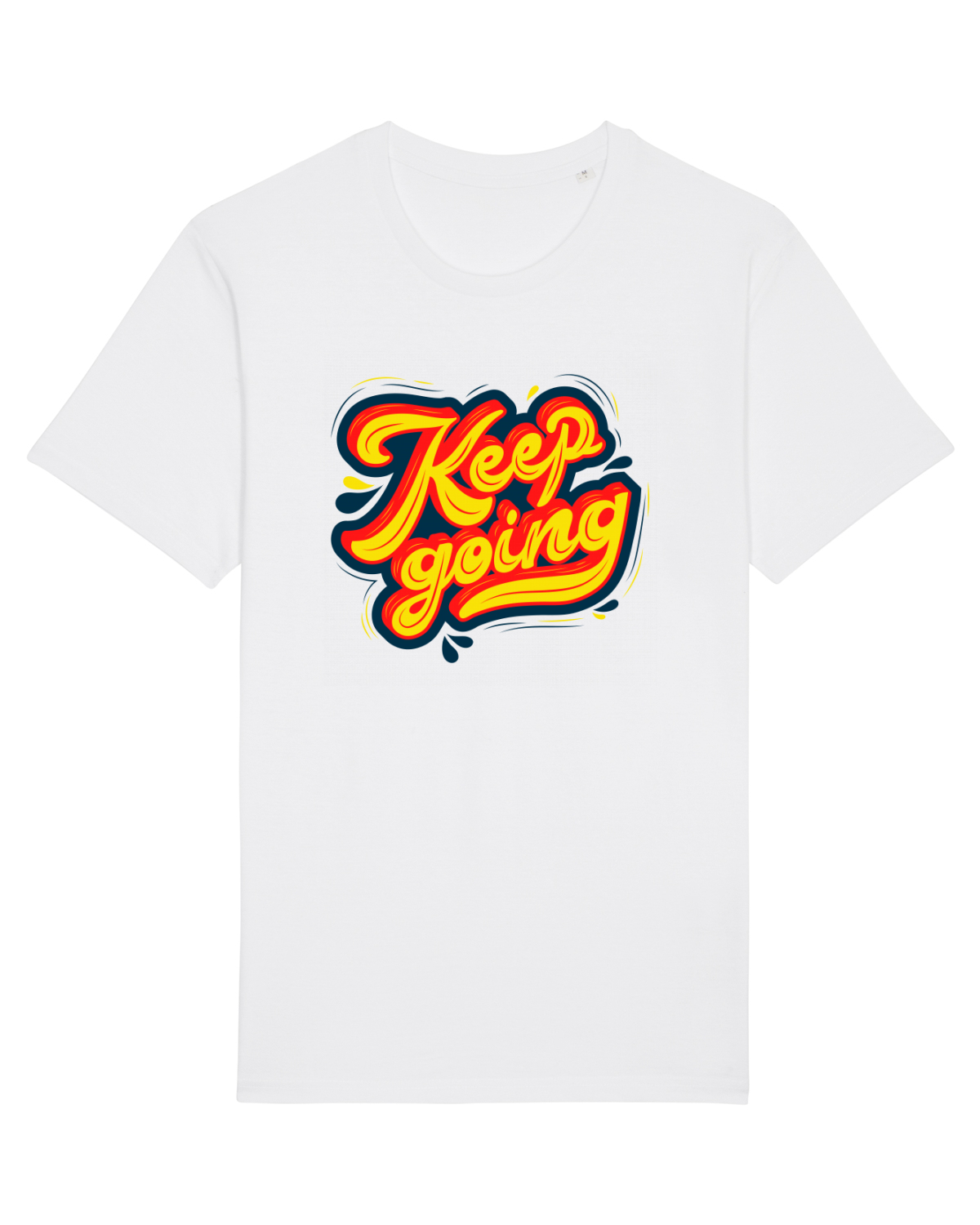 Tricou mânecă scurtă Unisex Rocker White