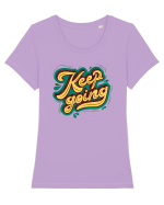 Keep Going Tricou mânecă scurtă guler larg fitted Damă Expresser