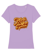 Keep Going Tricou mânecă scurtă guler larg fitted Damă Expresser