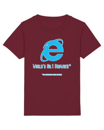 Internet Explorer - World No 1 Browser Burgundy