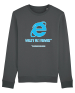 Internet Explorer - World No 1 Browser Bluză mânecă lungă Unisex Rise