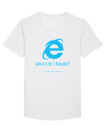 Internet Explorer - World No 1 Browser Tricou mânecă scurtă guler larg Bărbat Skater