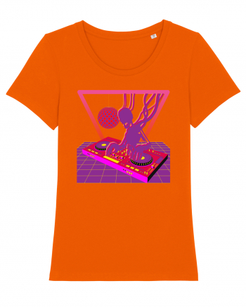 80'S Cyberpunk Dj Bright Orange