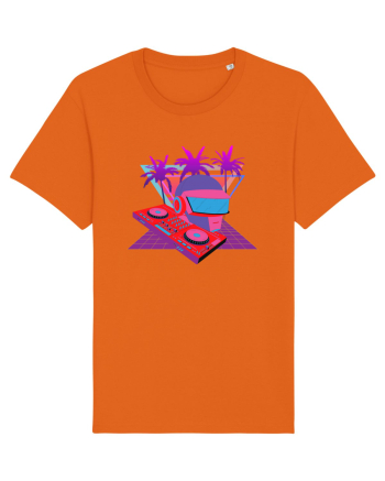 80'S Cyberpunk Dj Bright Orange