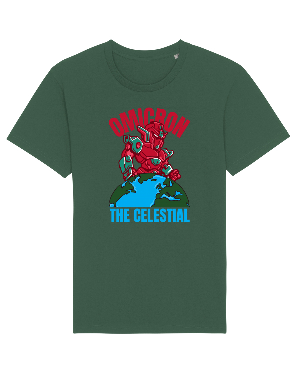 Tricou mânecă scurtă Unisex Rocker Bottle Green