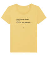 Wanted Worked Tricou mânecă scurtă guler larg fitted Damă Expresser