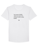 NEVER BECOME Tricou mânecă scurtă guler larg Bărbat Skater