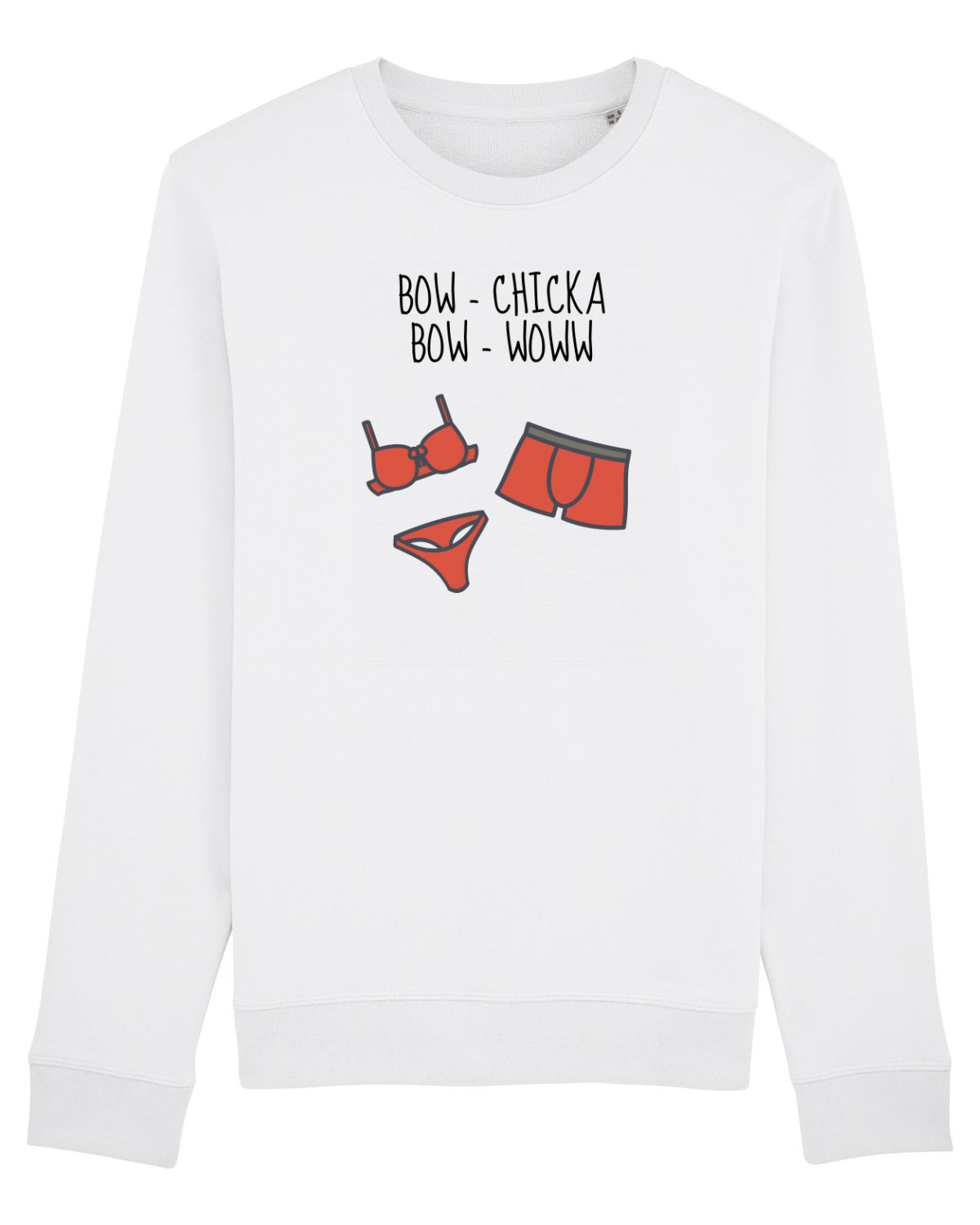 Bluză mânecă lungă Unisex Rise White
