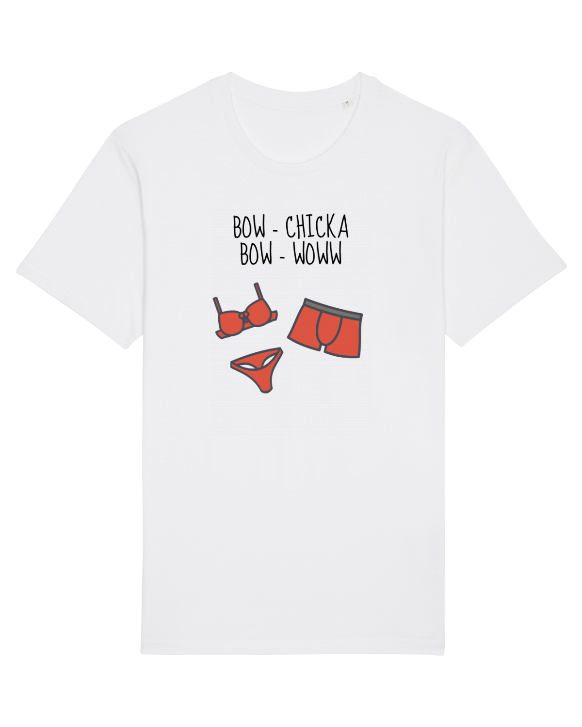 Tricou mânecă scurtă Unisex Rocker White