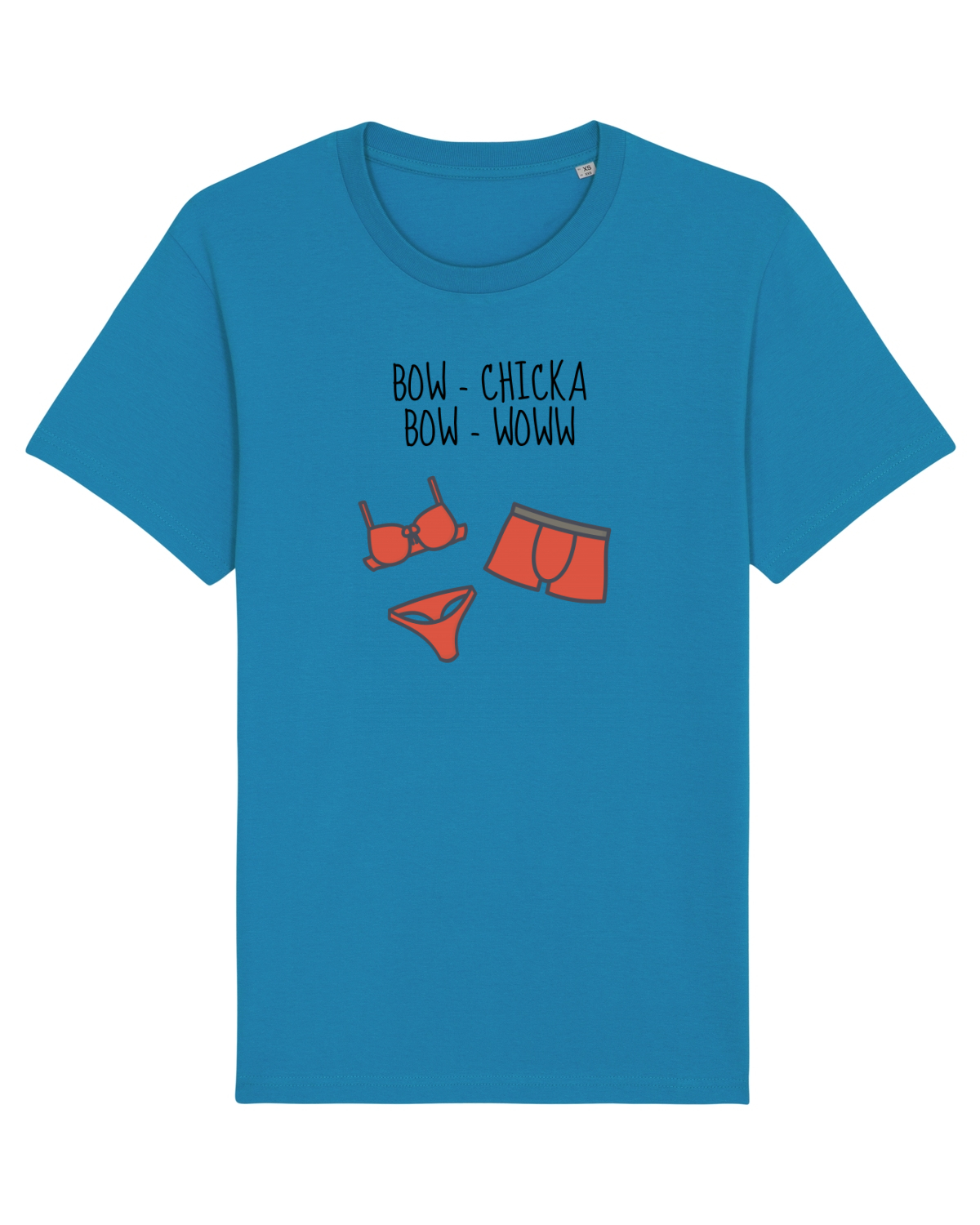 Tricou mânecă scurtă Unisex Rocker Azur