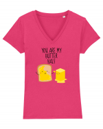 You Are My Butter Half Tricou mânecă scurtă guler V Damă Evoker