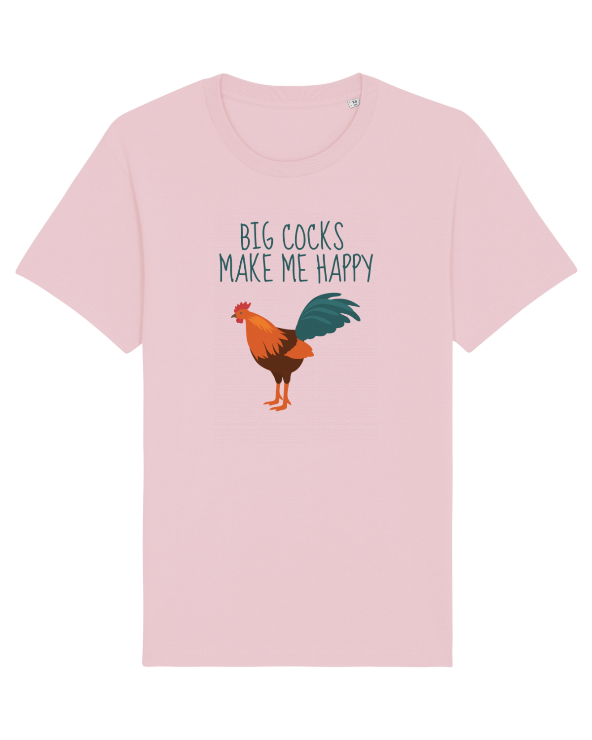 Tricou mânecă scurtă Unisex Rocker Cotton Pink