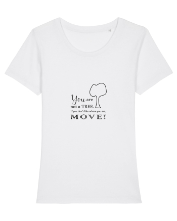 Move on, be happy! White