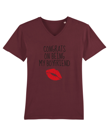 Congrats On Being My Boyfriend Burgundy