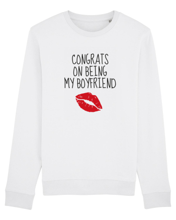 Congrats On Being My Boyfriend White