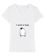 I need a hug Tricou mânecă scurtă guler V Damă Evoker