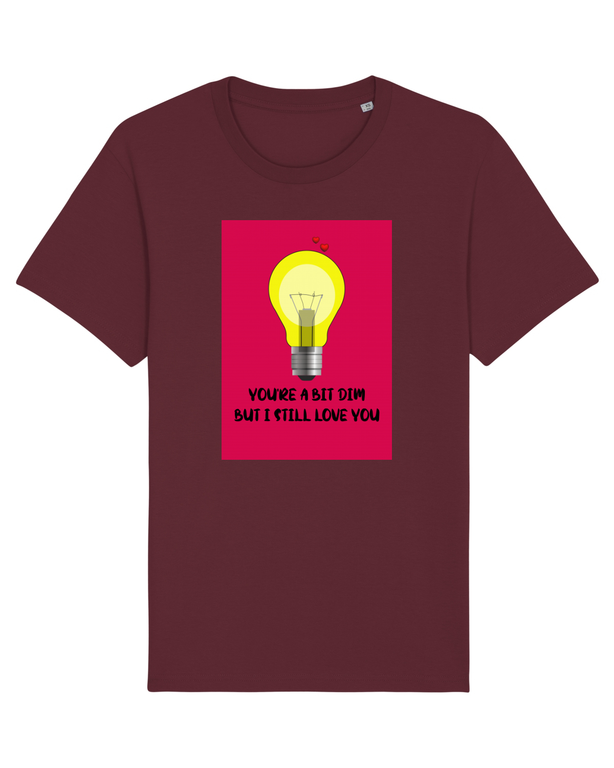 Tricou mânecă scurtă Unisex Rocker Burgundy