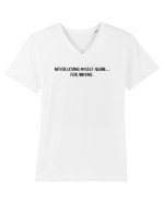 Never losing myself again... for anyone. Tricou mânecă scurtă guler V Bărbat Presenter