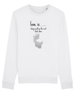 Love Is Always Putting The Seat Back Down Bluză mânecă lungă Unisex Rise