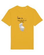 Love Is Always Putting The Seat Back Down Tricou mânecă scurtă Unisex Rocker