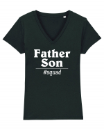 Father and Son Squad Tricou mânecă scurtă guler V Damă Evoker