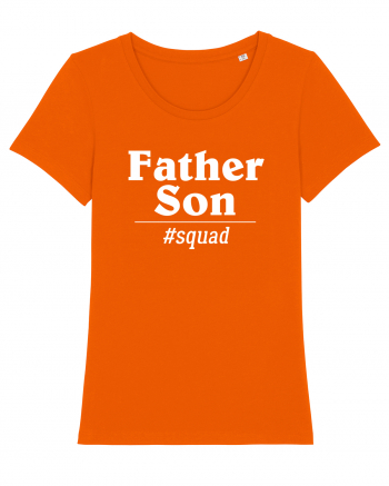 Father and Son Squad Bright Orange