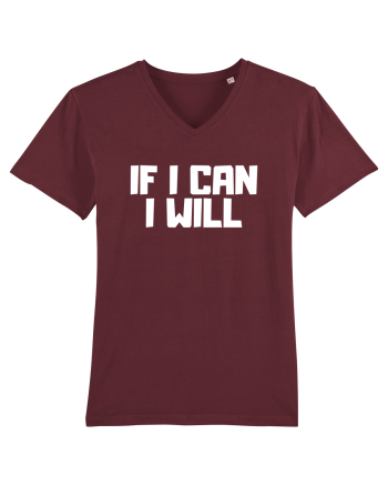 If I can I will Burgundy