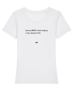 MONEY FLEX Tricou mânecă scurtă guler larg fitted Damă Expresser