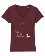 Stars don't disappear Tricou mânecă scurtă guler V Damă Evoker