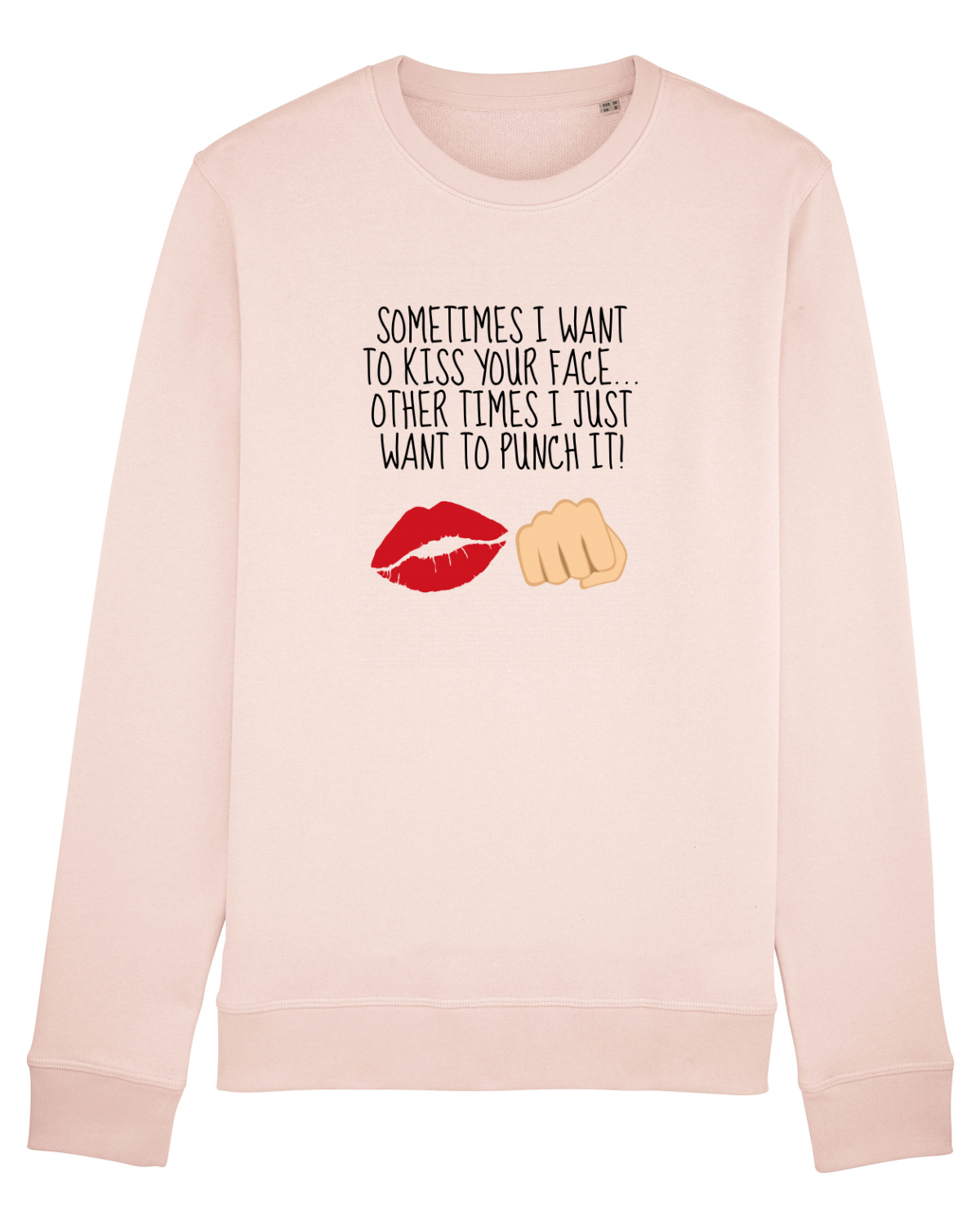Bluză mânecă lungă Unisex Rise Candy Pink