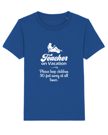 Teacher on vacation. Majorelle Blue