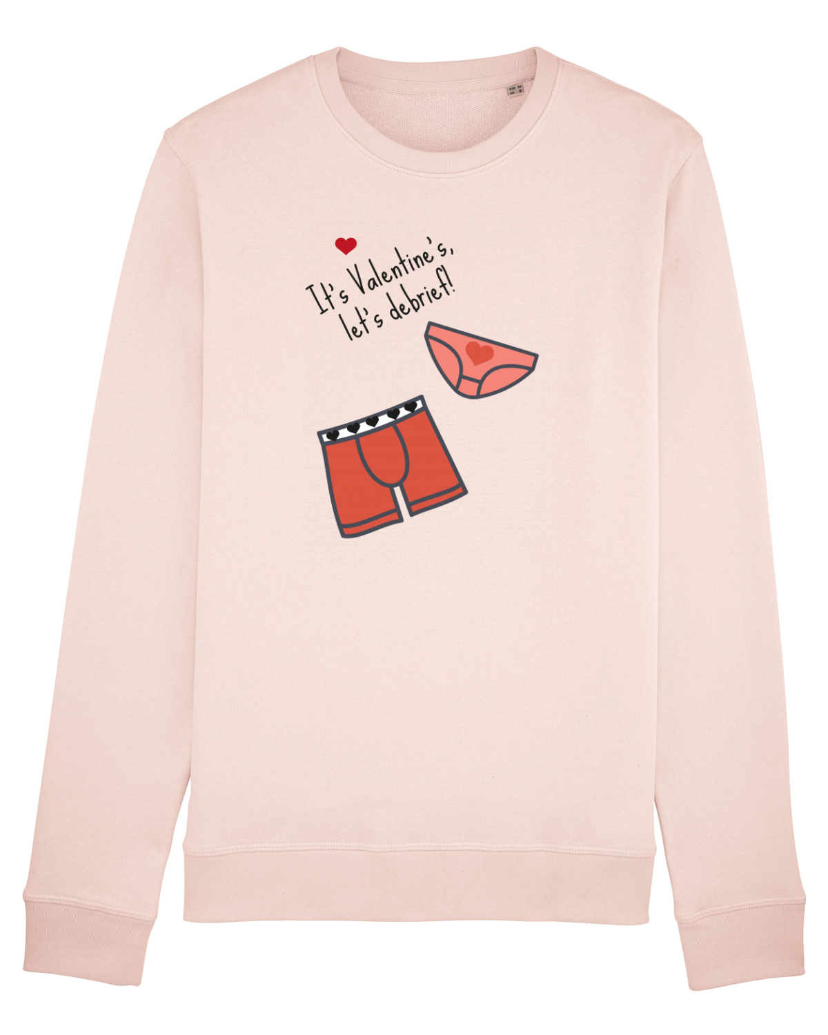 Bluză mânecă lungă Unisex Rise Candy Pink